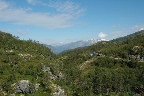 Bergparkplatz oberhalb von Eidfjord