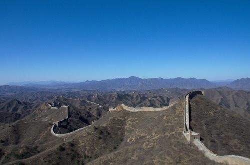 Blick über chinesische Mauer