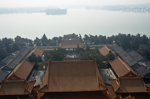 Smog über dem Sommerpalast in Peking