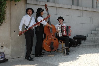 Straßenmusikanten in Prag